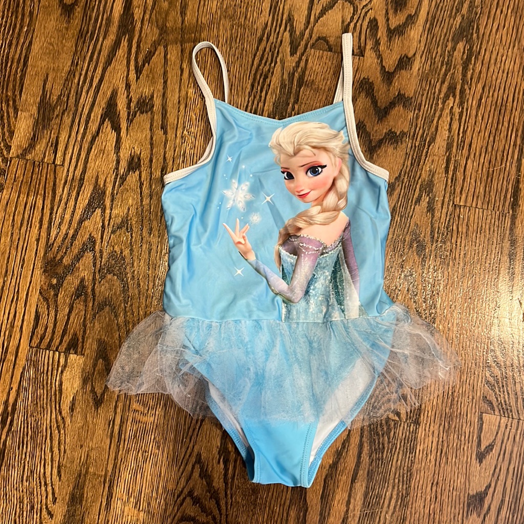 Disney Frozen Elsa Toddler Girls One Piece Swimsuit